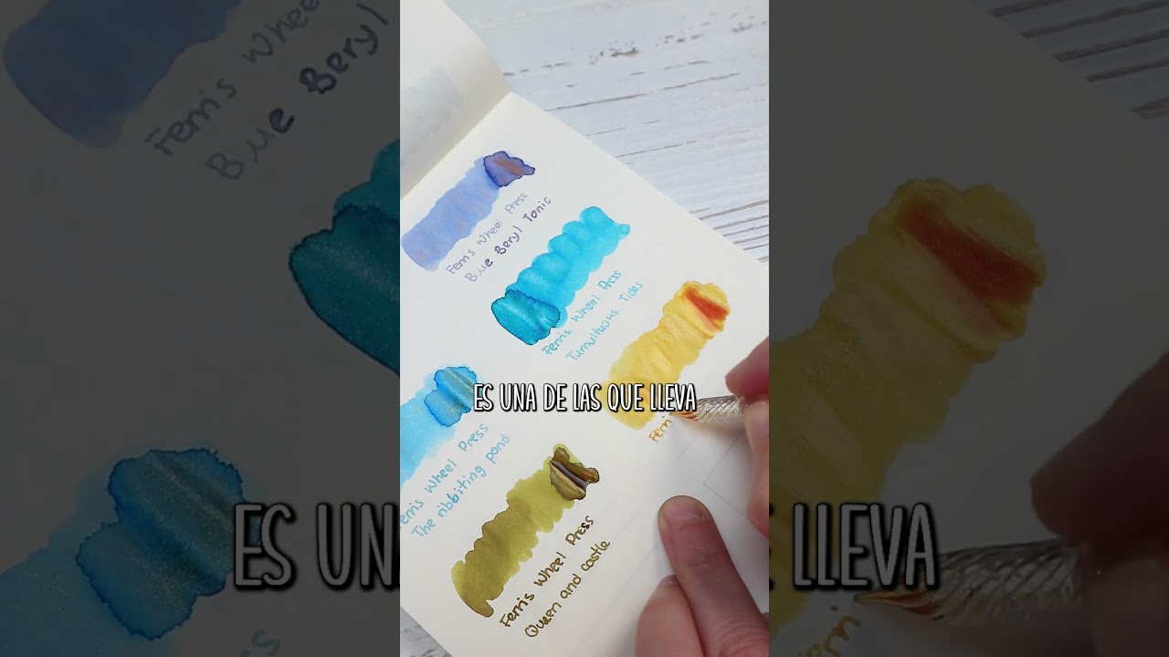 Me gusta mucho este cuaderno para probar tintas, es el Nebula de Colorverse #fountainpen #stationery