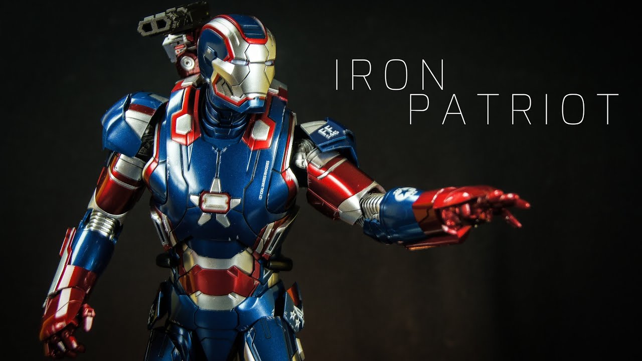 Hot Toys Iron Patriot Diecast 1/6 Scale Movie Masterpiece 4K Figure Unboxing Review