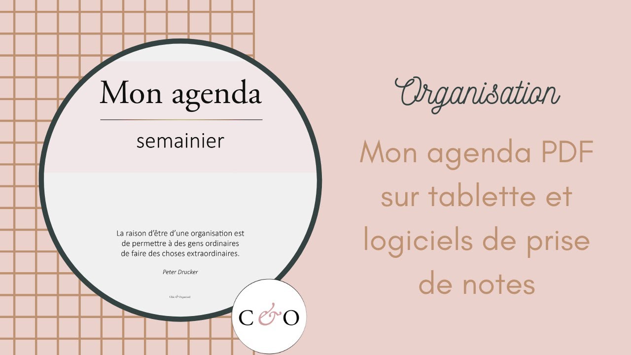 Mon agenda sur iPad | PDF dans un logiciel de notes
