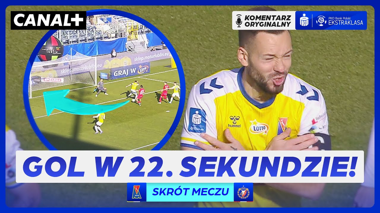SZALEŃSTWO W LUBLINIE! TEN MECZ MIAŁ WSZYSTKO! MOTOR - WIDZEW, SKRÓT MECZU