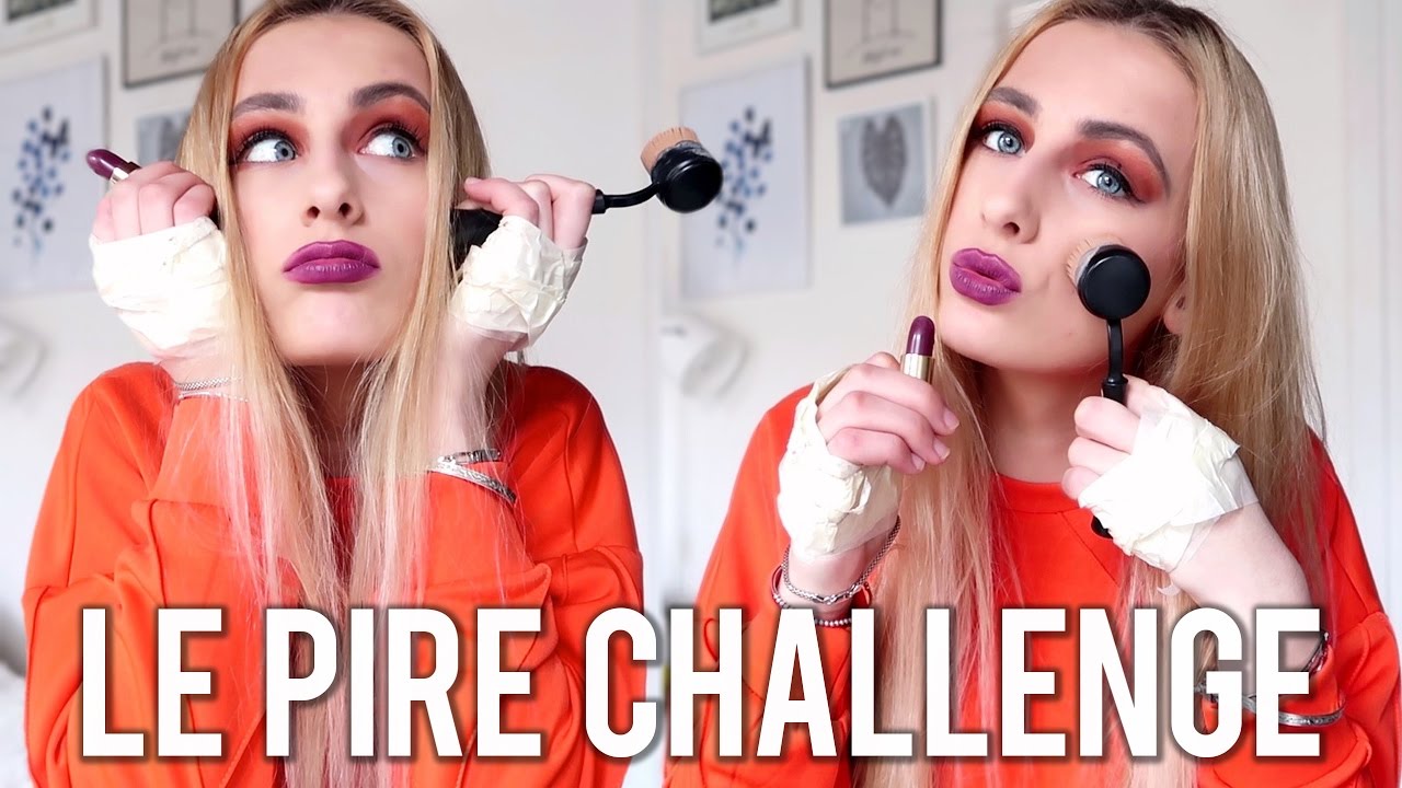 J'AI PLUS DE POUCES !!! // NO THUMBS MAKEUP CHALLENGE