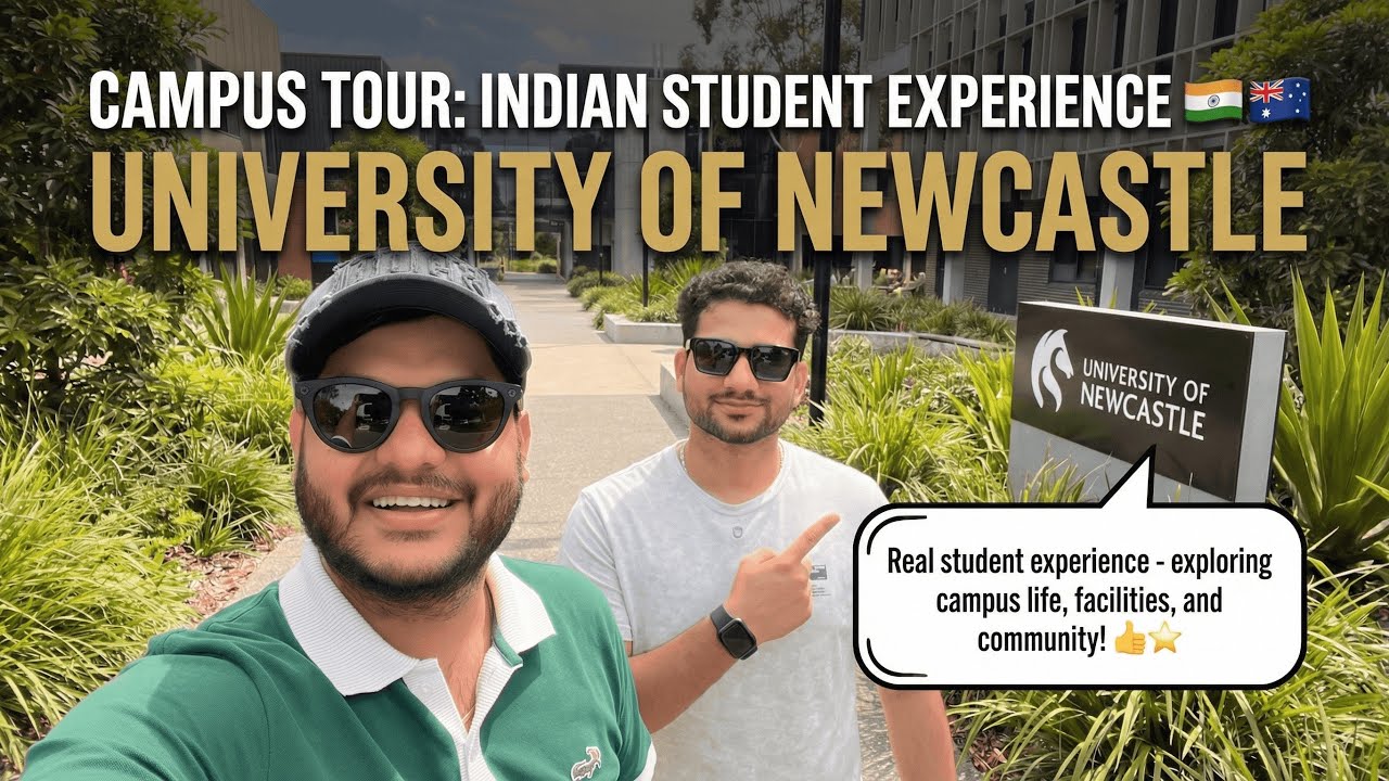 👉 🇮🇳 Indian Student Reviews University of Newcastle Australia 🇦🇺 | Full Campus Tour 2026 🎓🔥