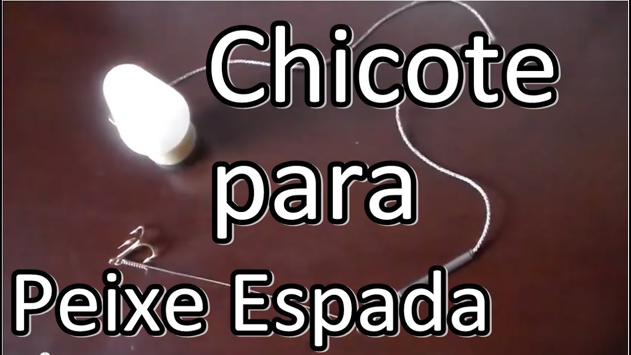 Chicote para Pesca de Peixe Espada com B&oacute;ia Luminosa