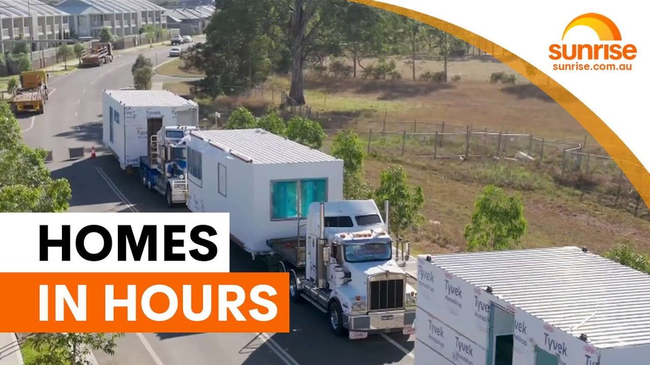 Modular homes built in hours trial begins | Sunrise