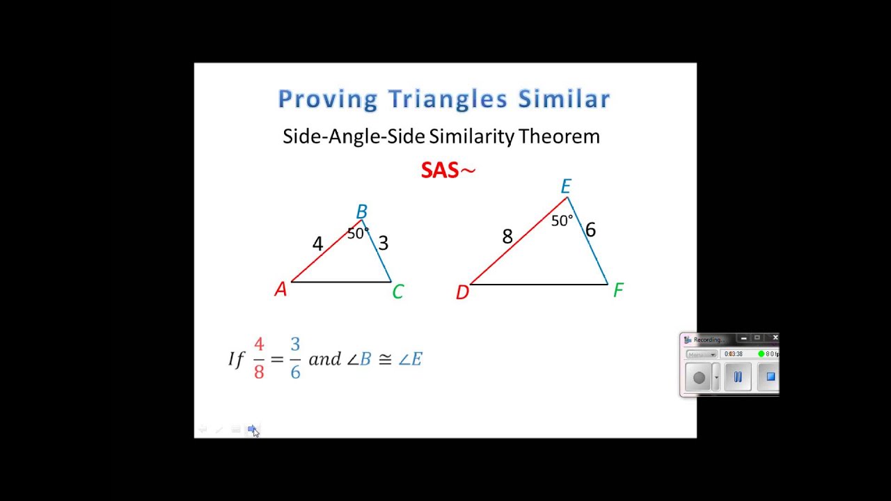 Geometry Lesson 7.3 - Proving Triangles Similar