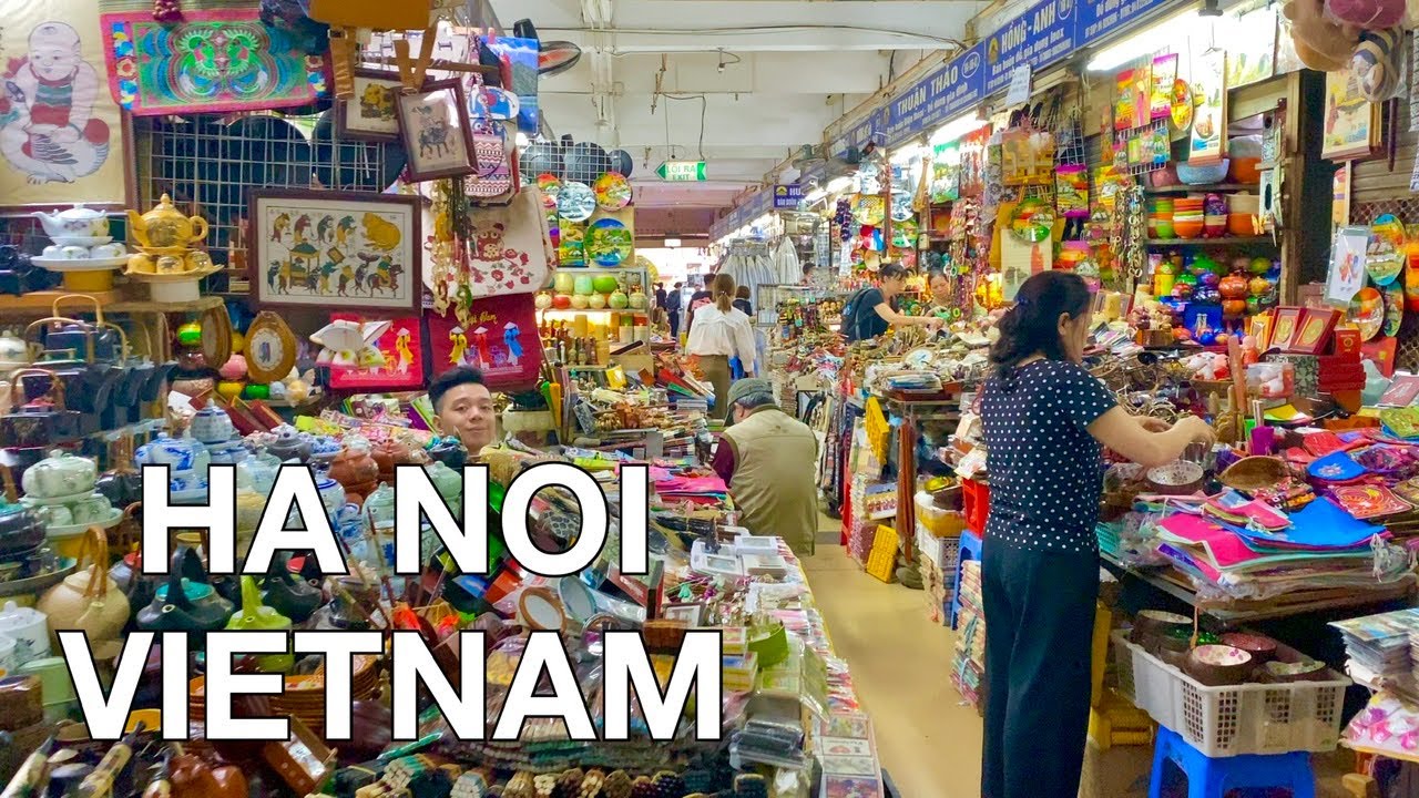 Hanoi's Largest Indoor Market - Dong Xuan Market 4K🇻🇳 - Chợ Đồng Xuân Hà Nội