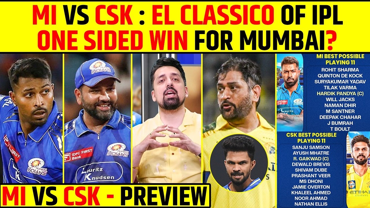 MI VS CSK: CAN CSK STOP MUMBAI’S DOMINANCE? MATCH PREVIEW #mivscsk #msdhoni #hardikpandya #ipl2026