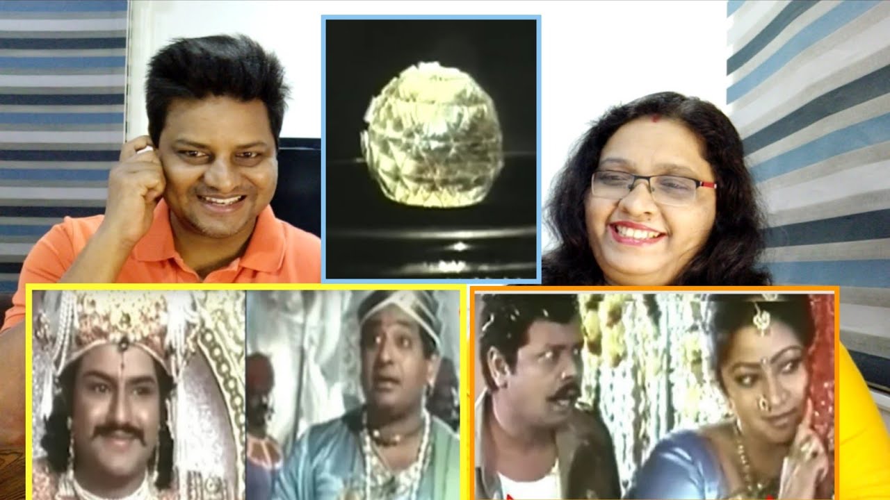 Aditya 369 - Krishna & Tenali scene | Aditya 369 Comedy Scenes | Balakrishna, Silk Smitha | Reaction