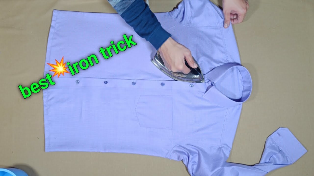 शर्ट मे प्रेस करना सीखे | how to iron a shirt | shirt me press kaise kare