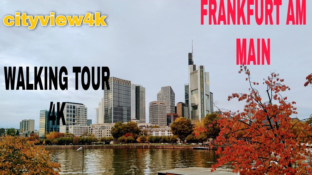 [4k] walking tour Frankfurt | Germany