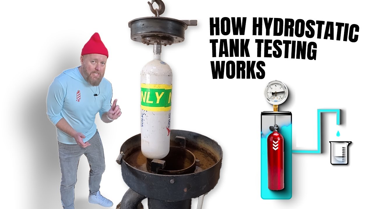 How scuba tanks get tested | WATCH a real Hydrostatic test being performed 🤿🤓
