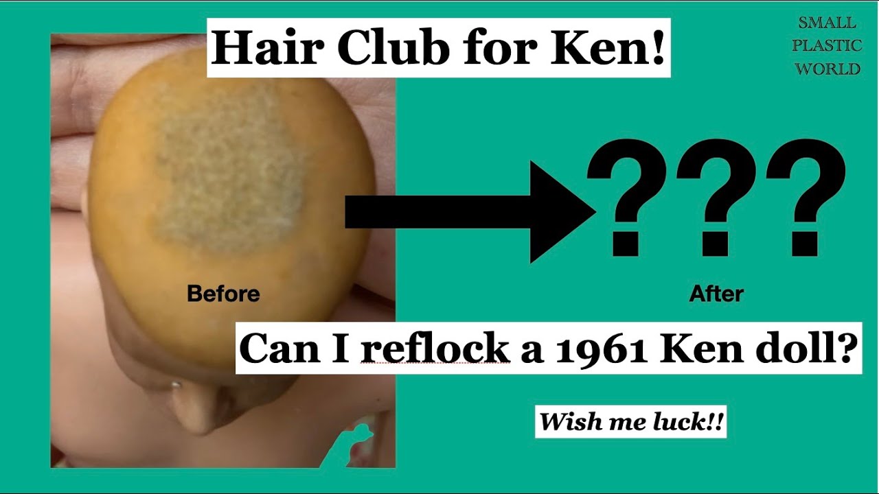 Hair Club for Ken: Let's try reflocking a 1961 Mattel Ken doll! Will it work?
