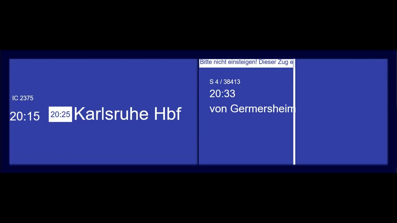 Blechelse Heidelberg Hbf (Deutsch/Englisch)