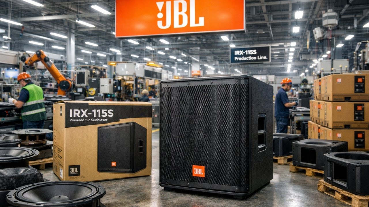 Así se fabrica el subwoofer JBL IRX-115S: el secreto industrial detrás de su potencia real