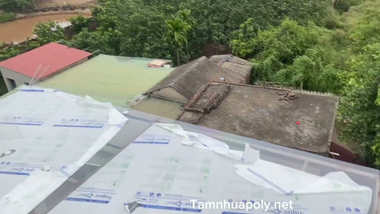 MÁI NHỰA LẤY SÁNG BỊ NỨT VỠ - THAY TẤM MỚI ĐẸP LUNG LINH