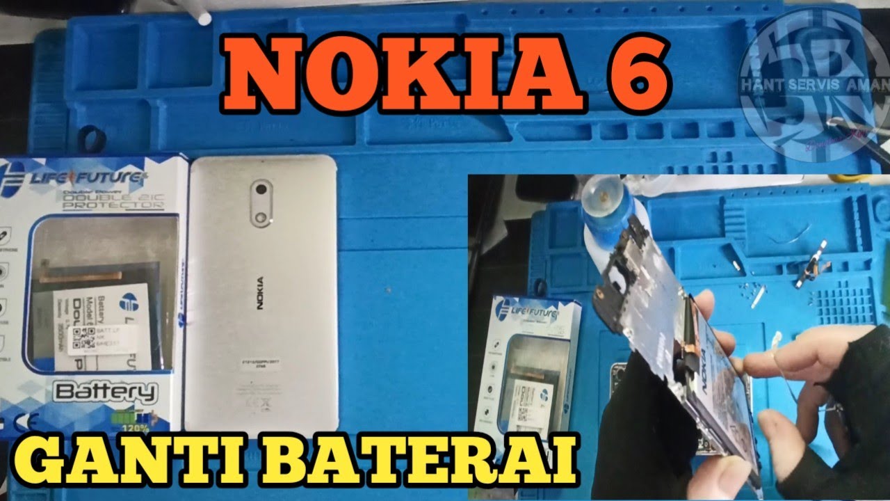 Cara Aman Ganti Baterai Nokia 6 | Belajar Servis Pemula