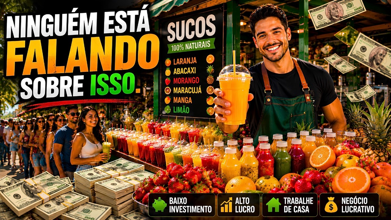 Como Come&ccedil;ar um Neg&oacute;cio de Sucos Naturais / Guia Completo Passo a Passo 🍊 🥤