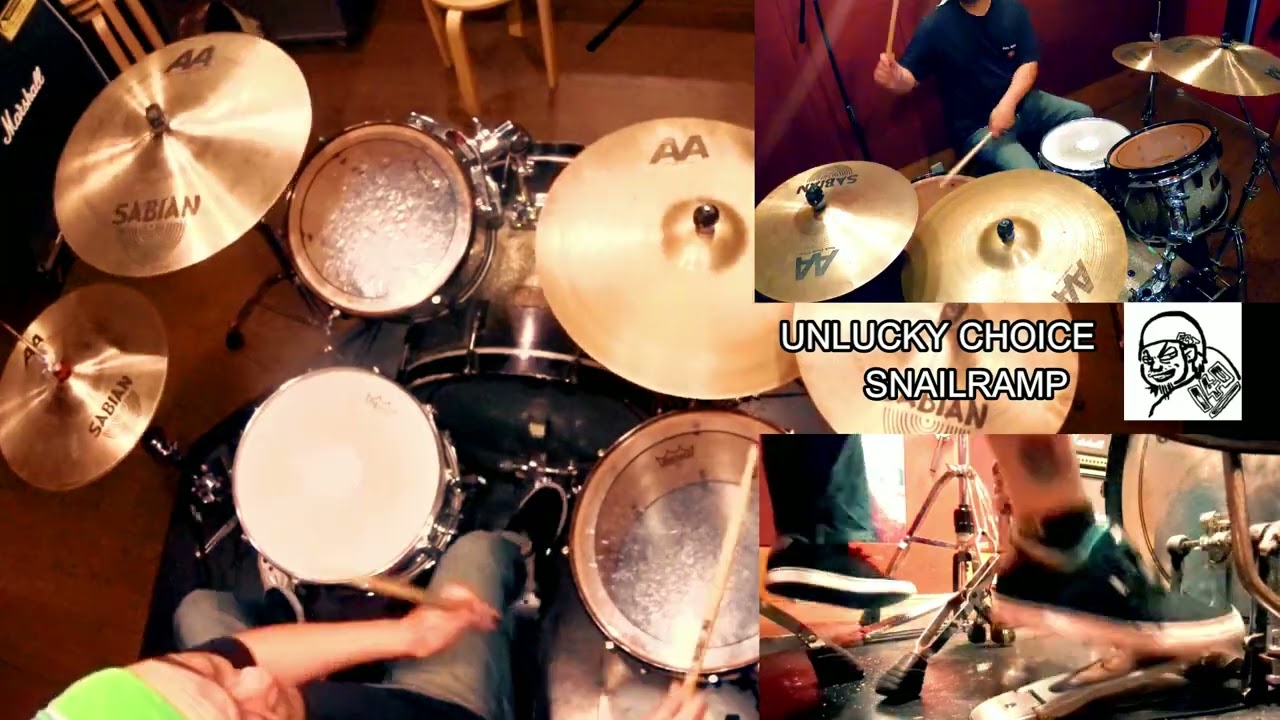 ＃36【A PIZZA ALREADY～UNLUCKY CHOICE/SNAILRAMP】self drums cover
