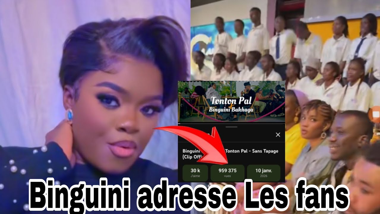 Binguini adresse les fans pourquoi clip ne passe 1 million 