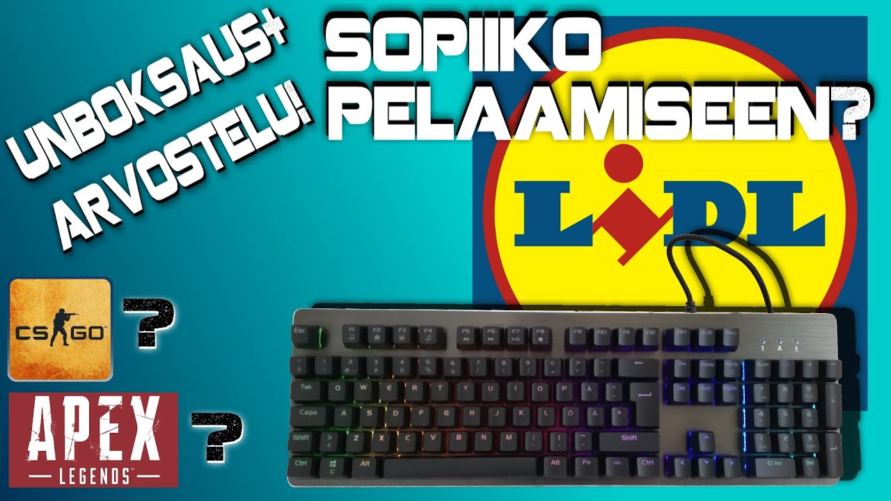 LIDLIN PELINÄPPÄIMISTÖ! - Unboksaus ja arvostelu!