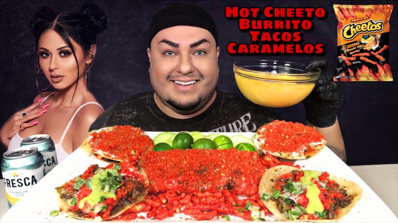 Hot Cheetos BURRITO & TACOS | Jen_ny69 Inspired Mukbang