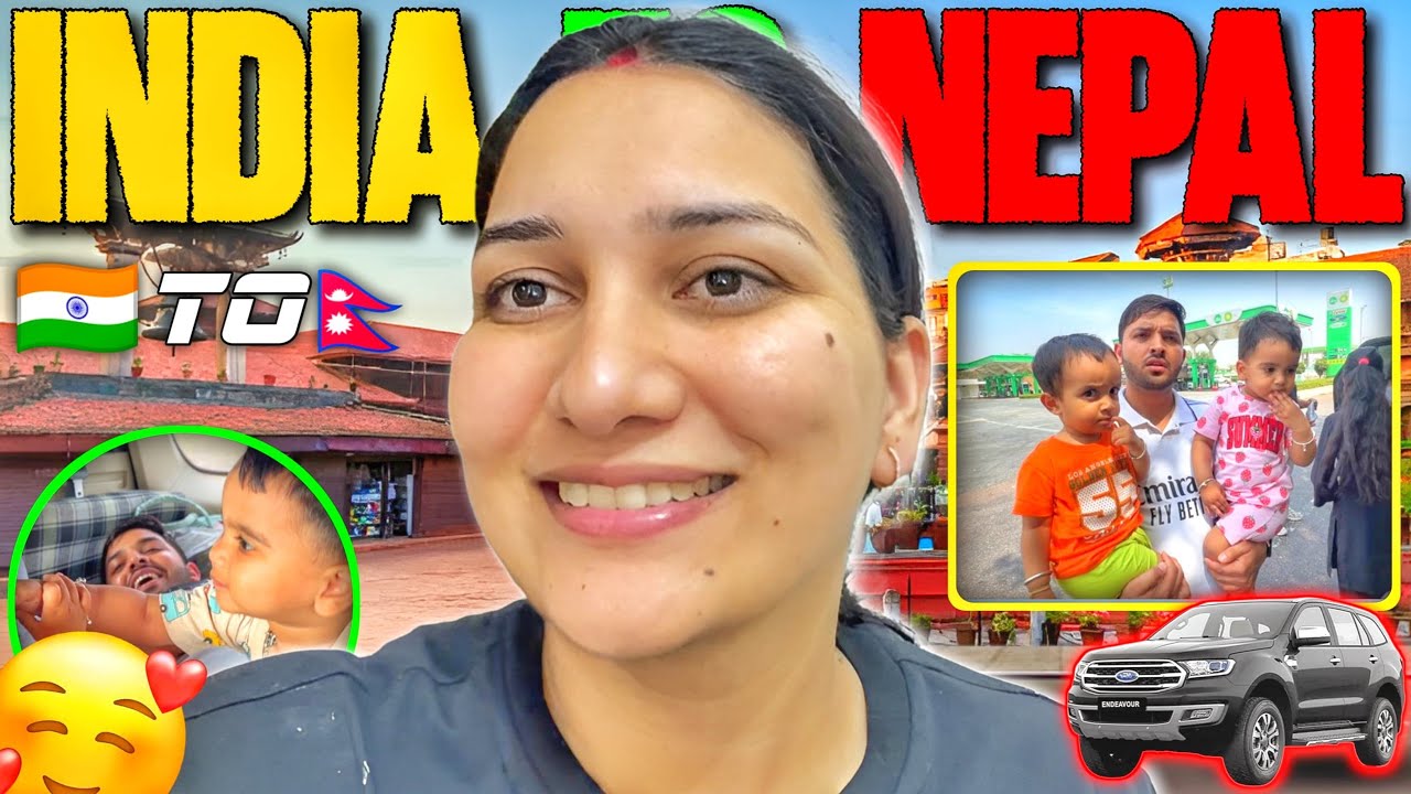 India to Nepal by Road 😵‍💫| Hazu ka visa expire se phele country out krvai🤭