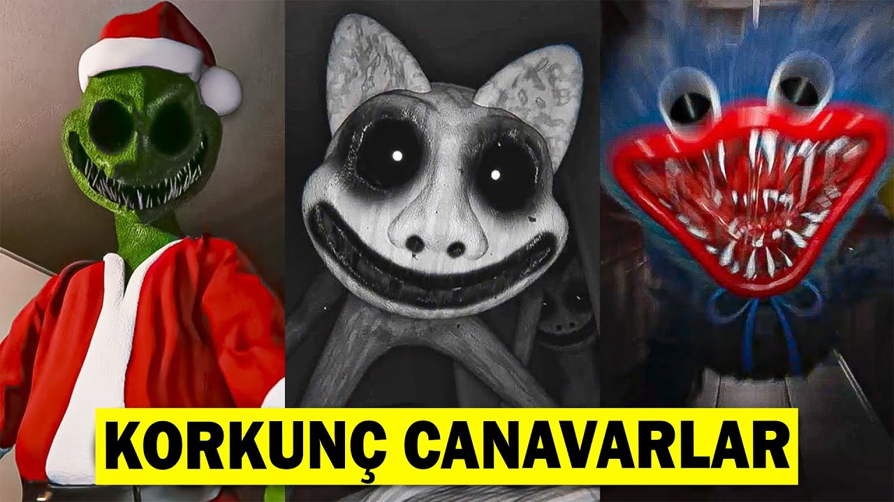 TİKTOK'daki EN KORKUNÇ CANAVARLAR 😱 En Korkunç Tiktok Videoları (Huggy Wuggy , Cartoon Cat)