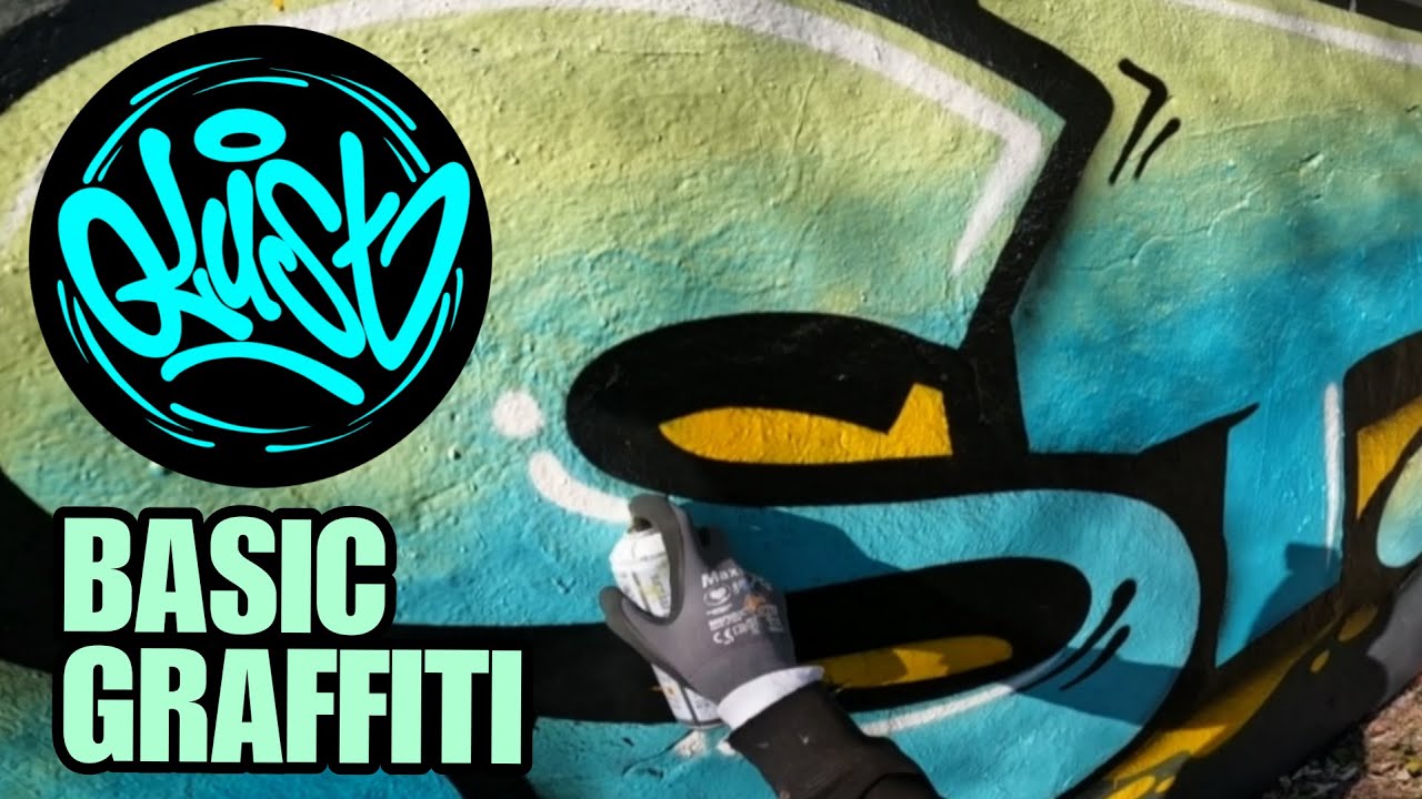 Basic Graffiti Piece - Block Letters 🧊 [ASMR] Can Control - Montana Cans