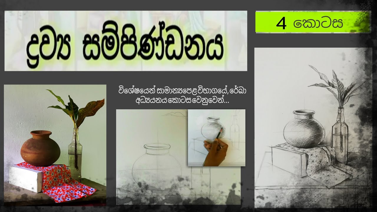 අපේ චිත්‍ර පන්තිය - ද්‍රව්‍ය සම්පිණ්ඩනය (4 කොටස)