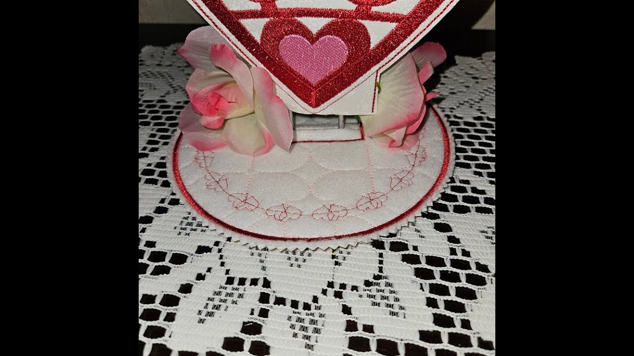 Paper Towel Holder Base Cover - Stacked Hearts Base Tutorial