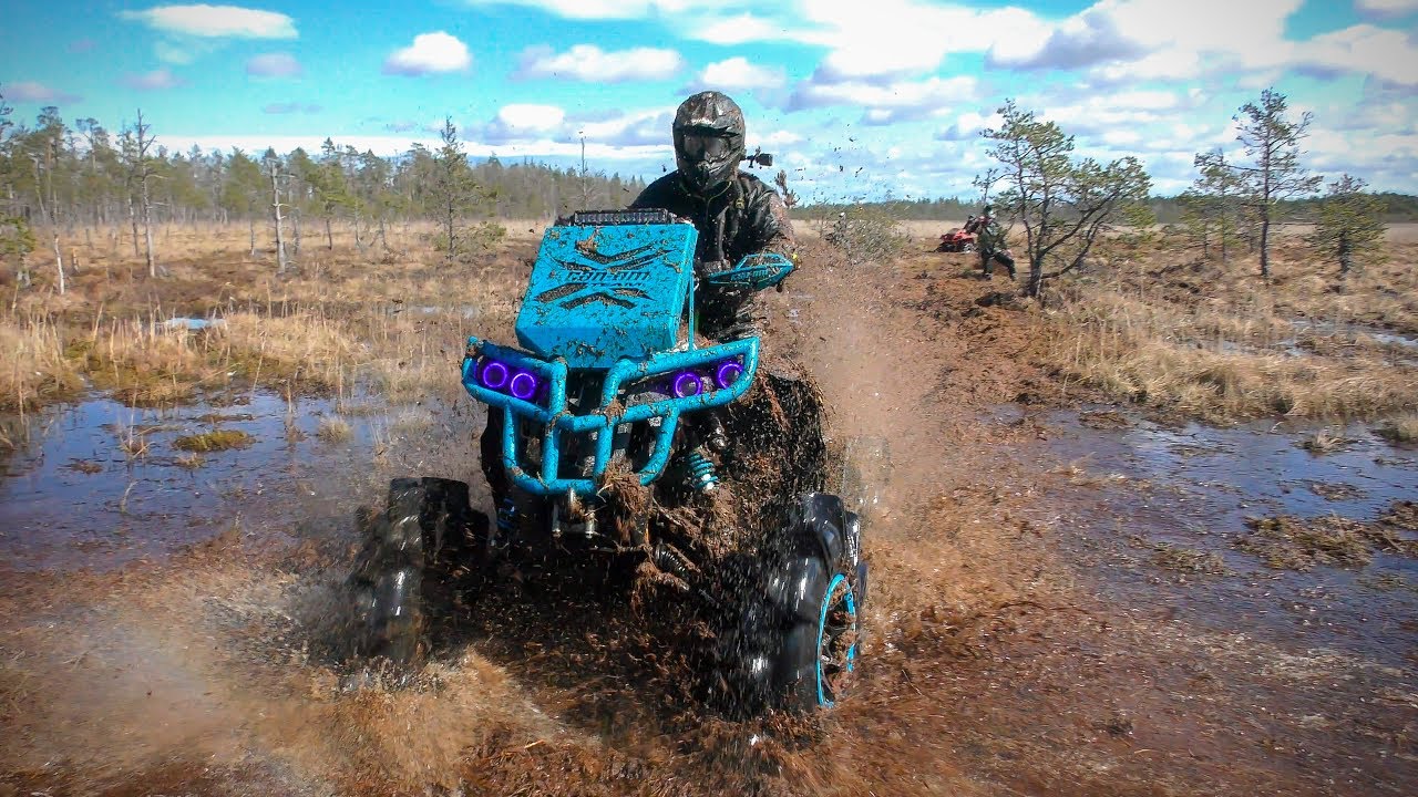 Шины ASSASSINATOR 32, SUPER ATV, RENEGADE XMR BigBore! Ренегат рвёт ХМыRи на болоте!
