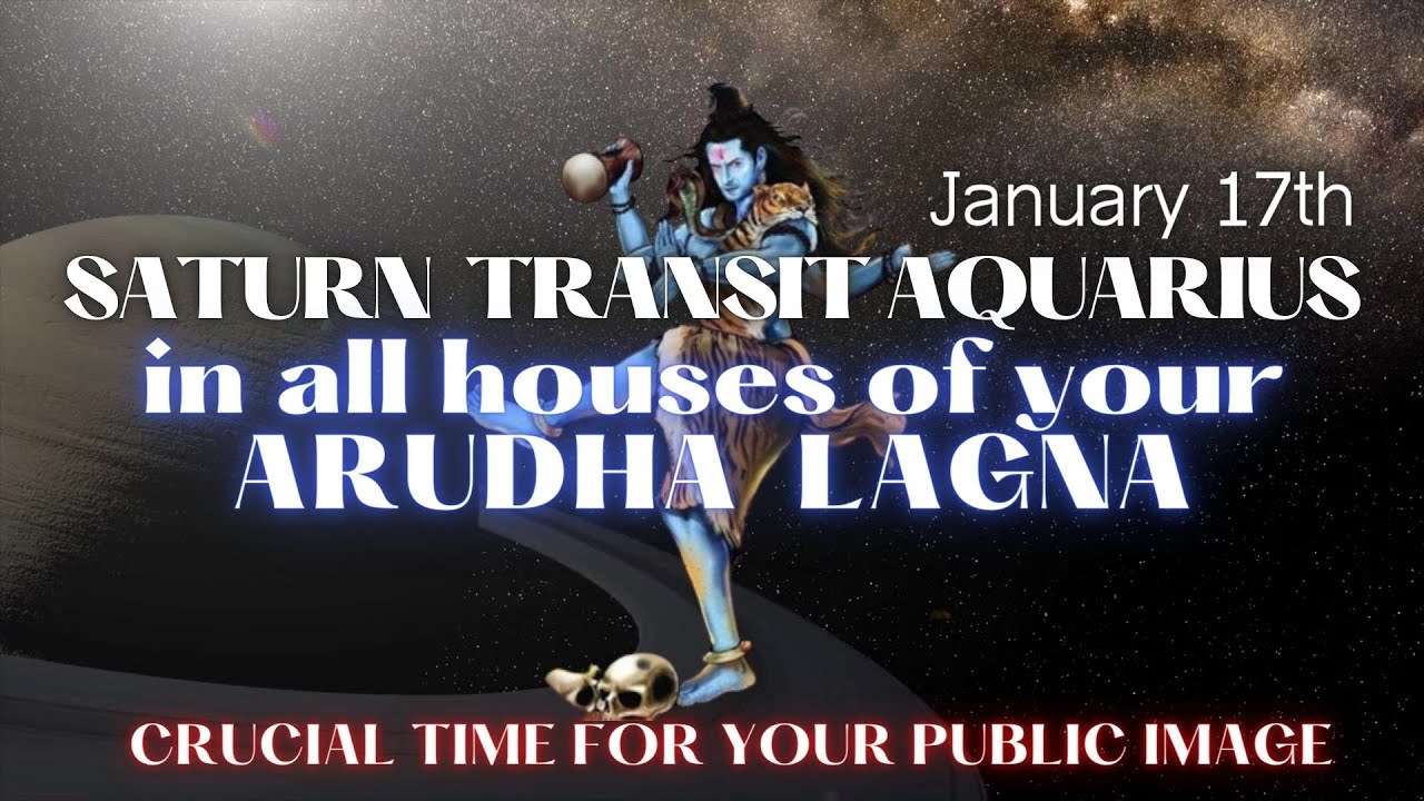 Saturn transit Aquarius on January 17th - Results from your Arudha Lagna - WATCH YOUR BACK