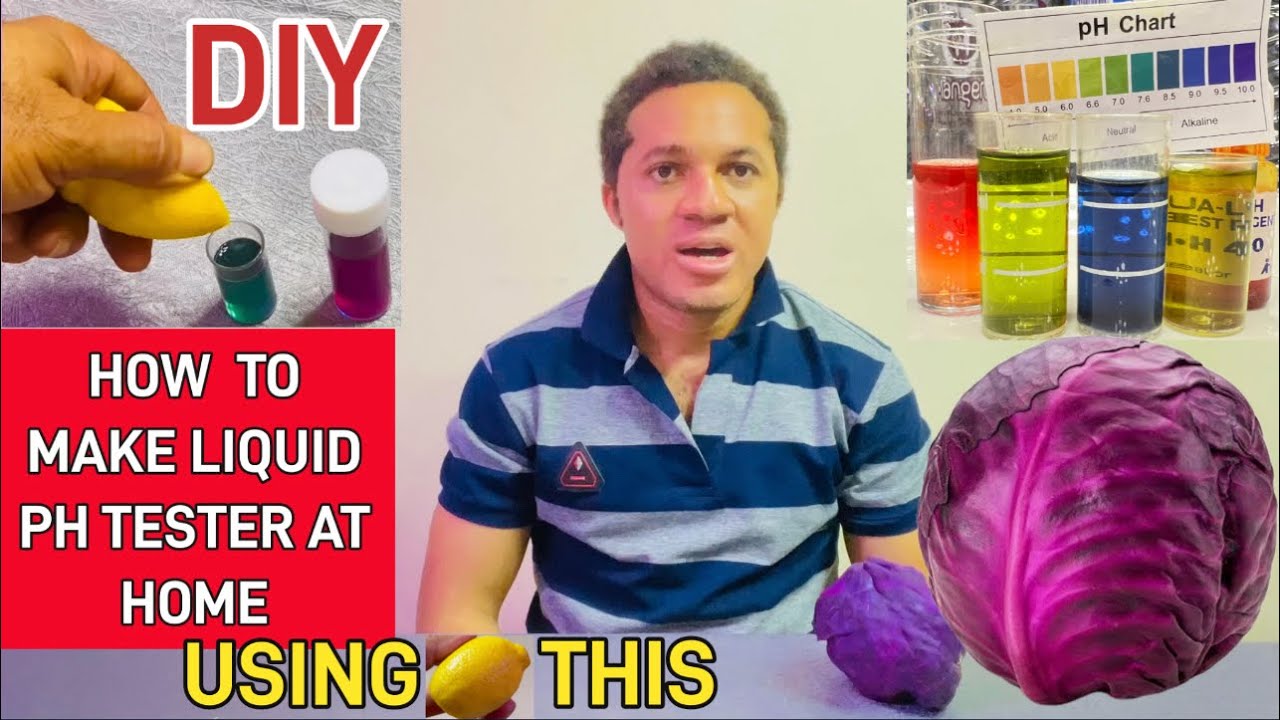 DIY: How to Make Liquid PH Tester at HOME USING ALL THAT IS IN THE VIDEO