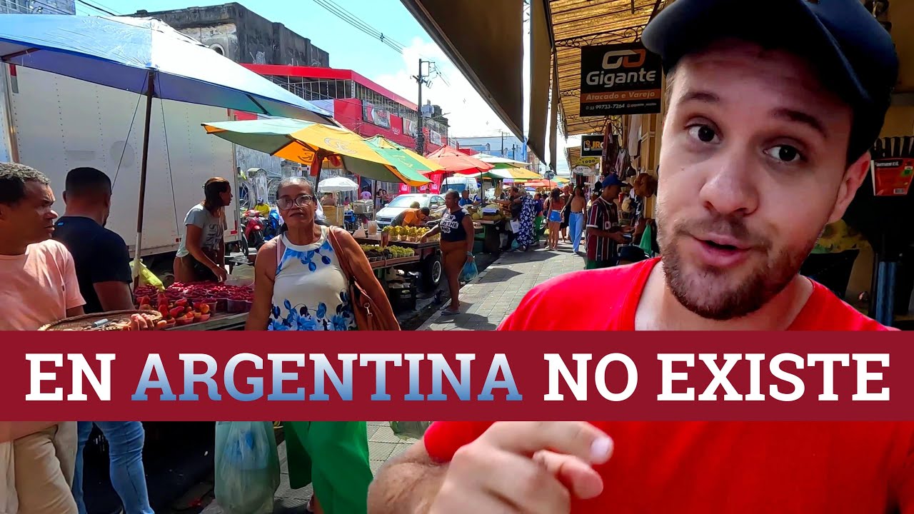 Por que existen cosas tan DIFERENTES en los Mercados de Brasil. Aracaju Sergipe