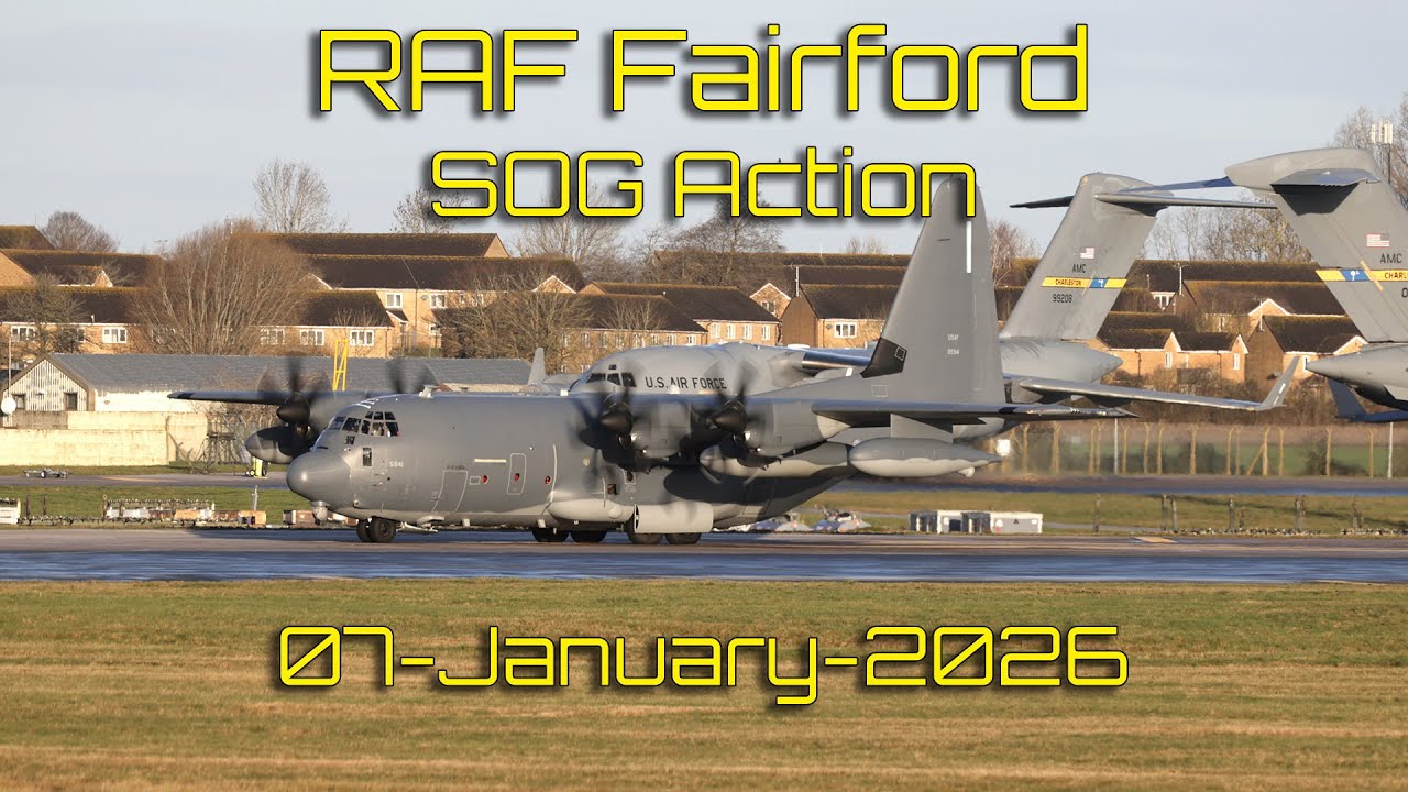 RAF Fairford SOG Deployment 🇬🇧 | MC-130J Commando II, CV-22 Osprey & C-146A Cn235 Night Recovery Ops