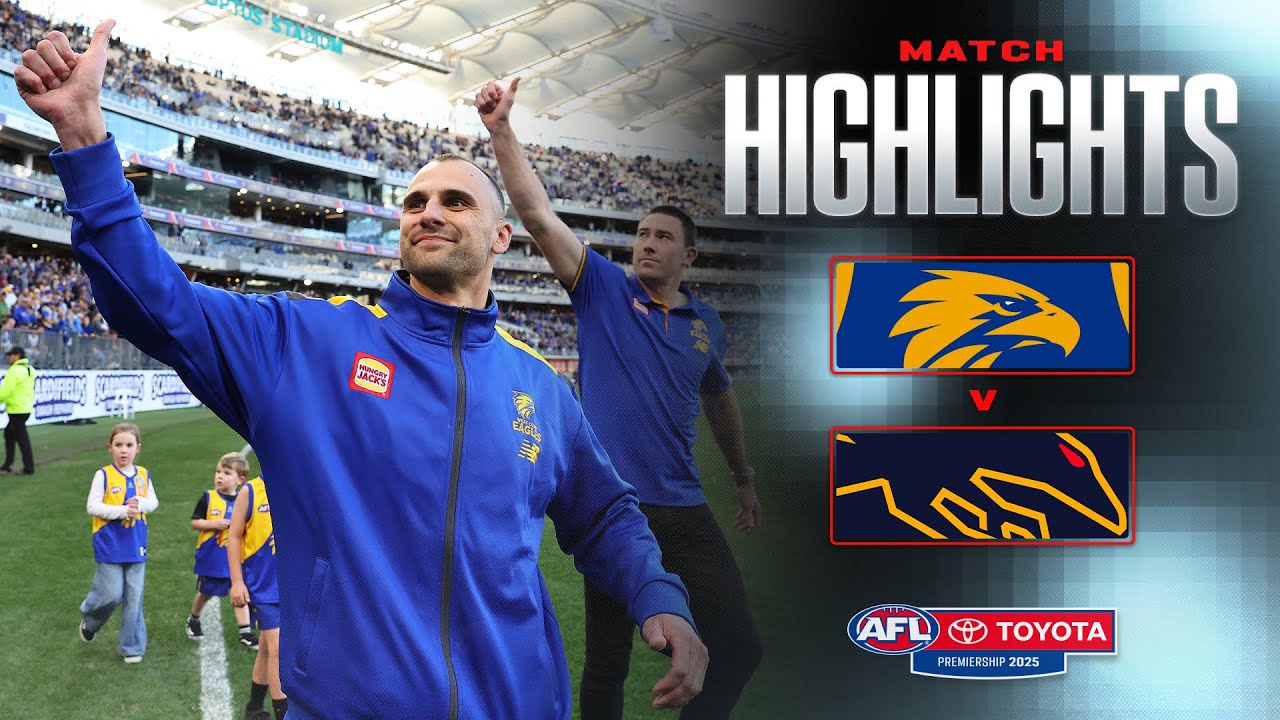 West Coast Eagles v Adelaide Crows Highlights | Round 22, 2025 | AFL