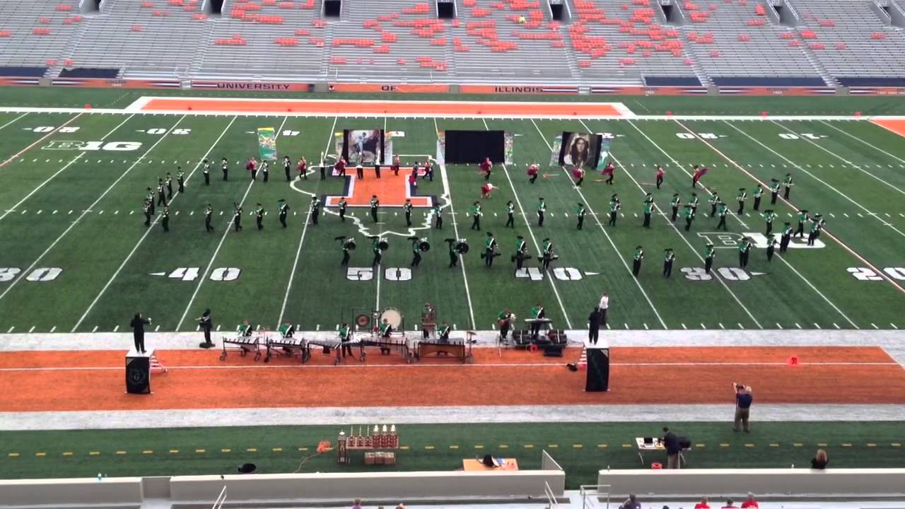Geneseo High School Marching Band at the U of I (perspective 1)