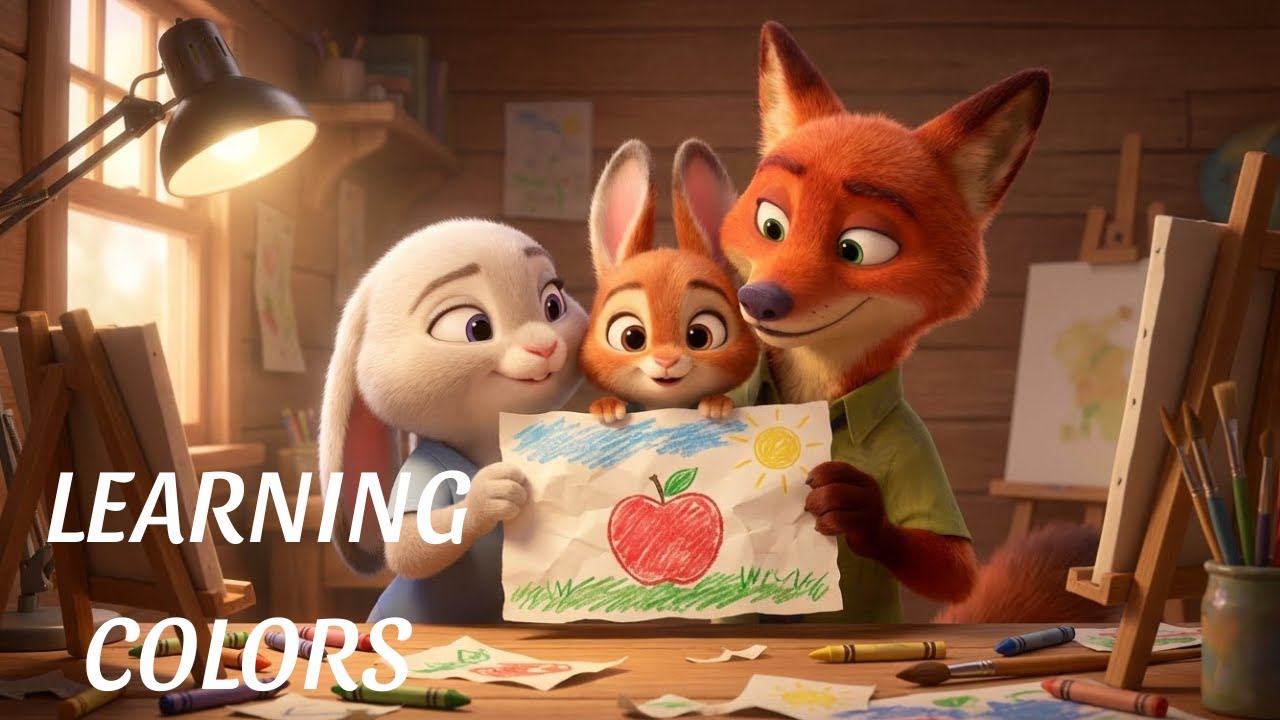 Zootopia 2 | Learn Colors at Home with Nick, July & Baby | Nick, July & Their Baby