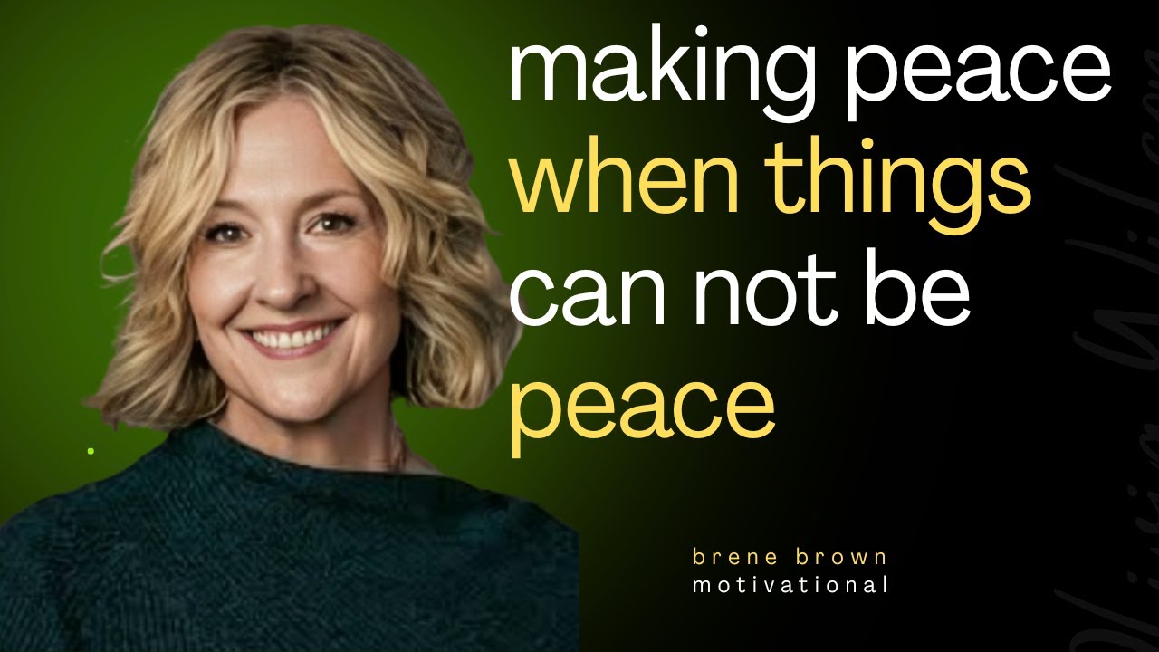 MAKING PEACE WHEN THINGS CAN NOT BE FIX