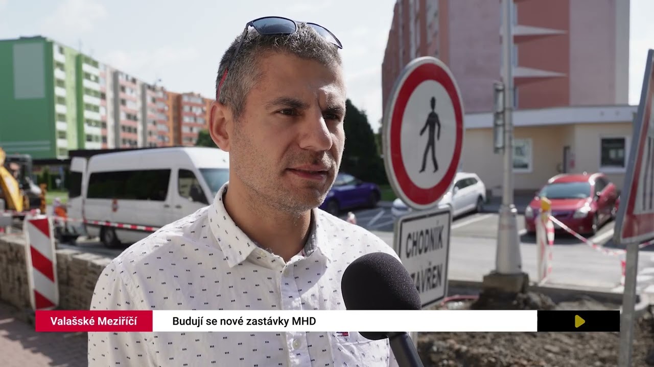 Valašské Meziříčí: Budují se nové zastávky MHD