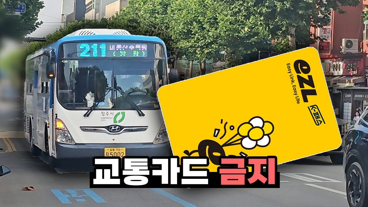 시내버스 여행, 근데 교통카드를 쓰지 못하는