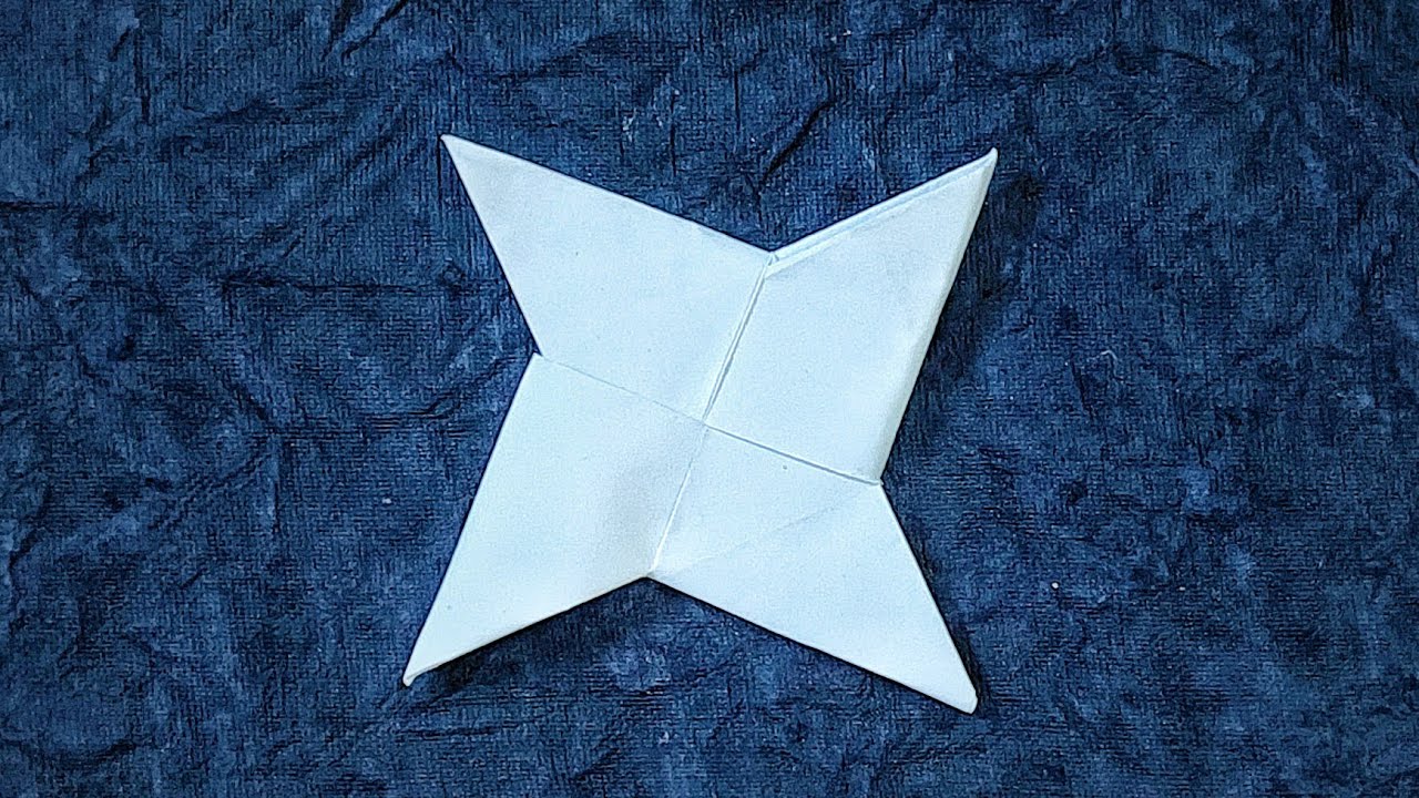 How to Make Origami Ninja Star (Ninja Shuriken) - Easy DIY Craft