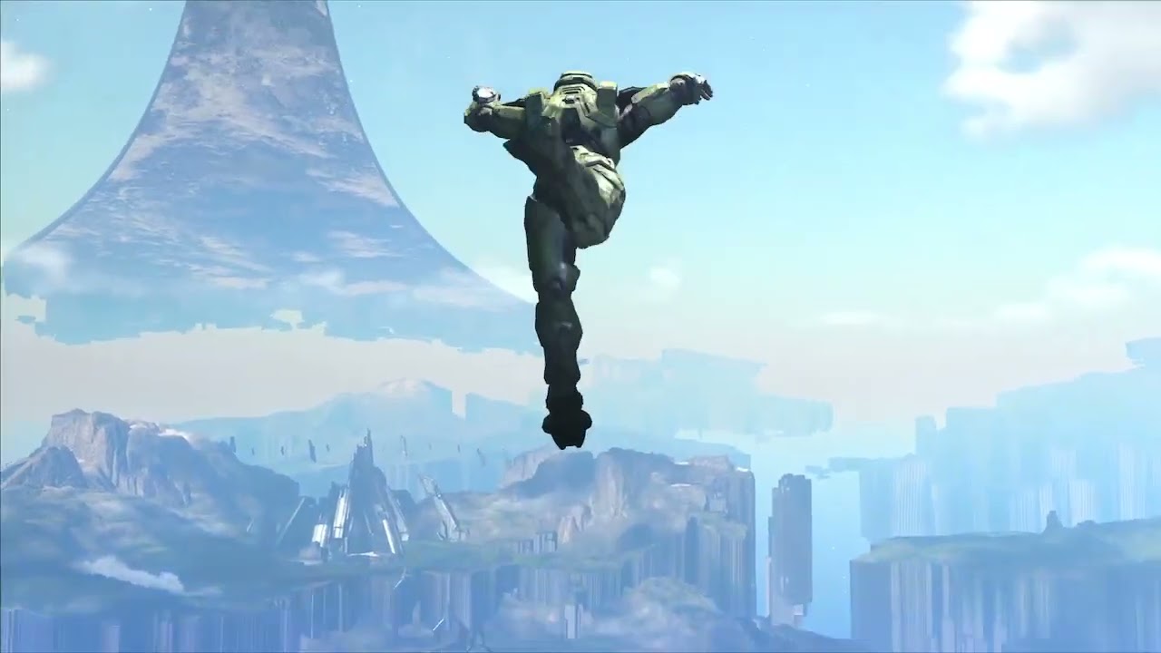Master Chief Salta De la Torre Halo infinite