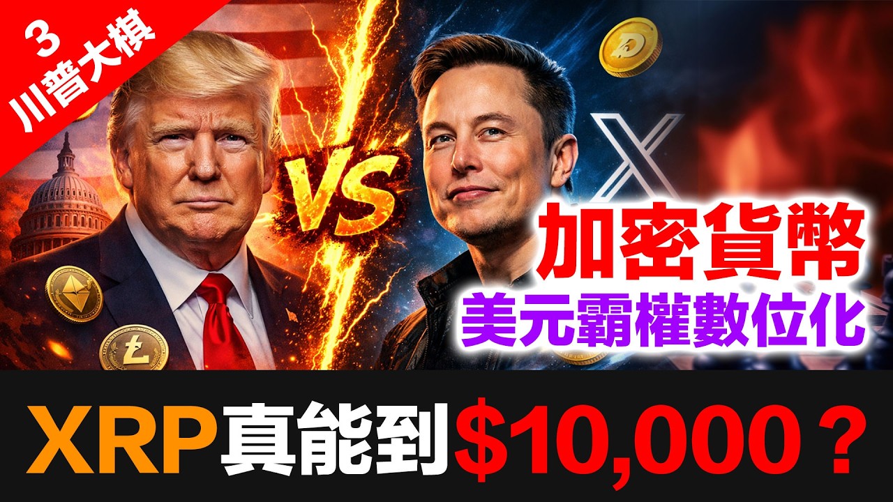 (川普大棋 3)  ⚠️ 川普加密幣戰略震撼全球！美元霸權數位化重新洗牌！