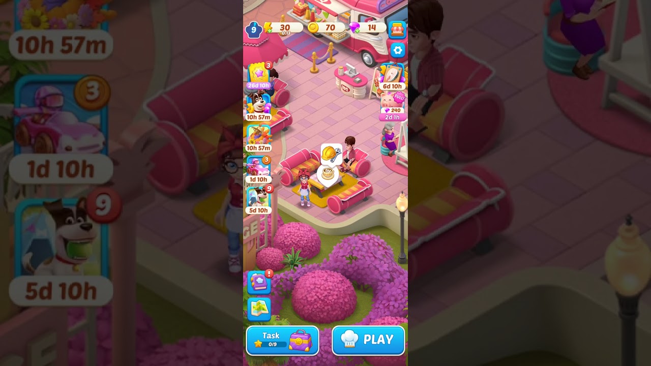 Merge Cooking Theme Restaurant Android Mobile pt 9 Gameplay 