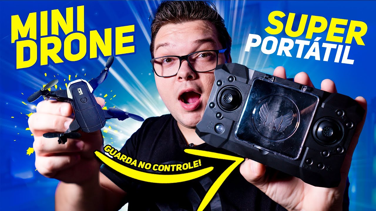 Mini Drone 4K KY905  - Esse VOCÊ GUARDA NO CONTROLE!