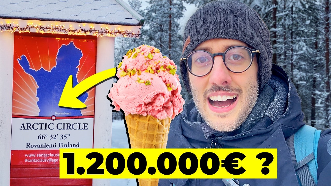 Ecco quanto GUADAGNA la gelateria sul CIRCOLO POLARE! Ho assaggiato il Gelato a -30° in Lapponia!