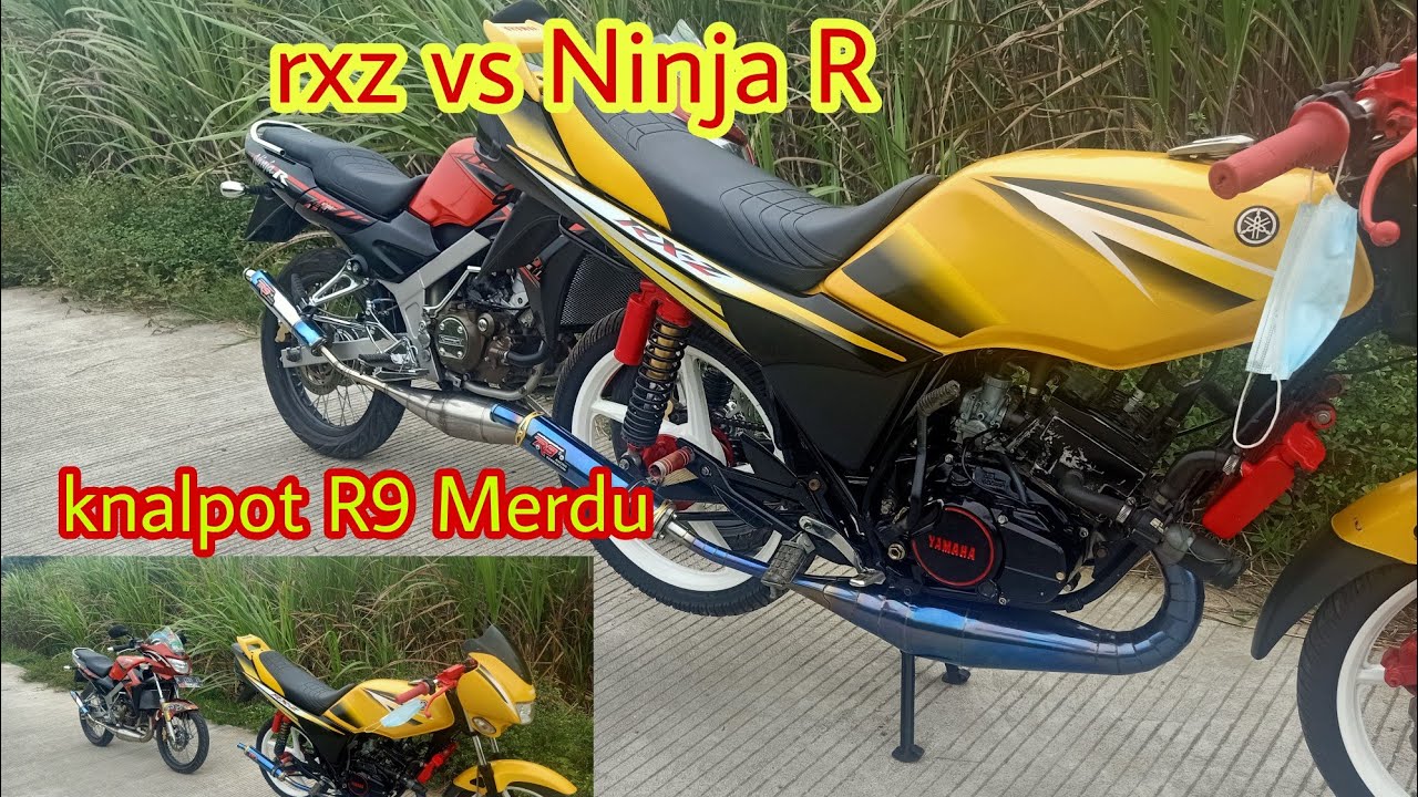YAMAHA RXZ VS NINJA R KNLAPOT R9,SETENGAH HEDON