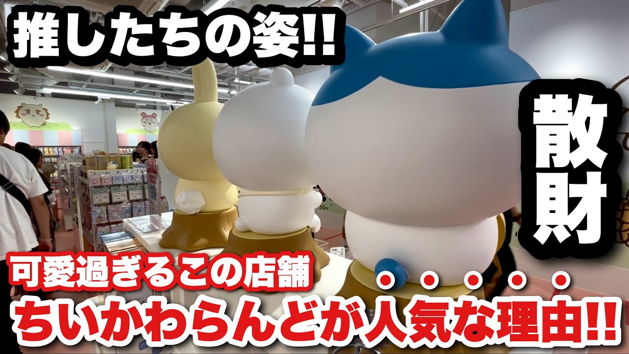 【ちいかわらんど行ってきた!!】新商品追加！大人気商品が再入荷！？またまた散財してきた可愛すぎるちいかわらんど新宿店！！【ちいかわ】