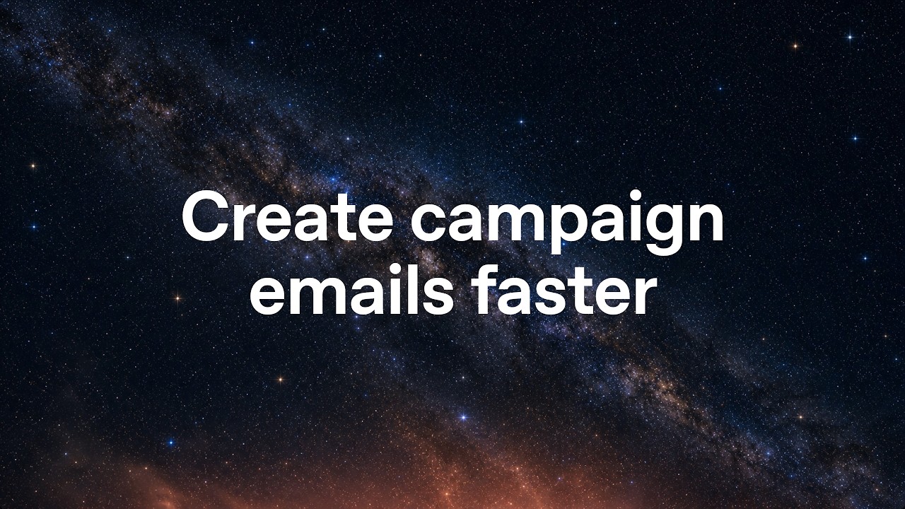 Use ChatGPT Work to create campaign emails
